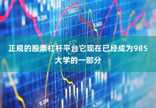 正规的股票杠杆平台它现在已经成为985大学的一部分